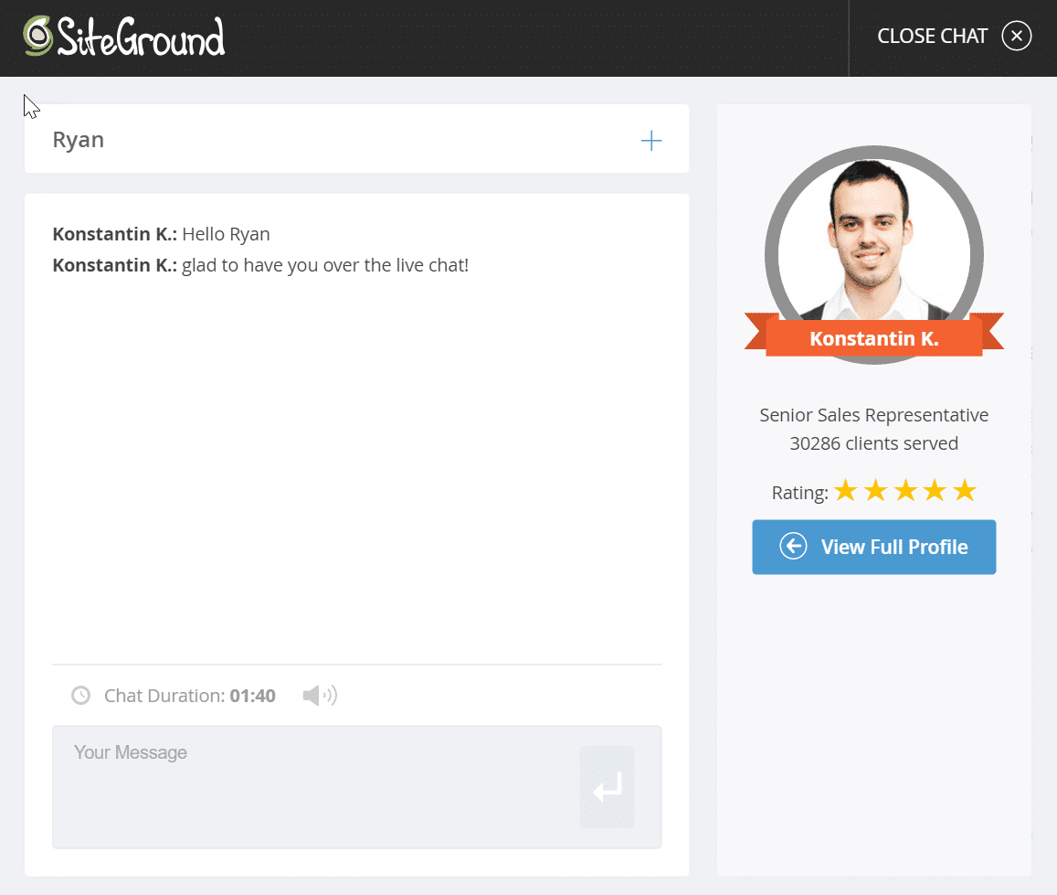 siteground-customer-support Best WordPress Hosting 2019 2