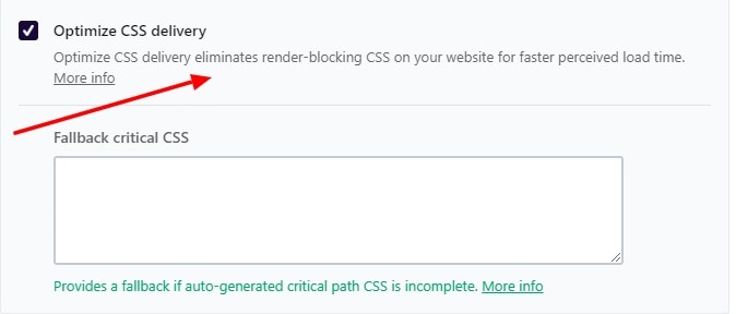 Eliminate Render Blocking CSS