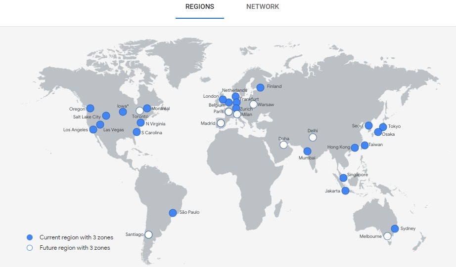 Google Cloud Regions