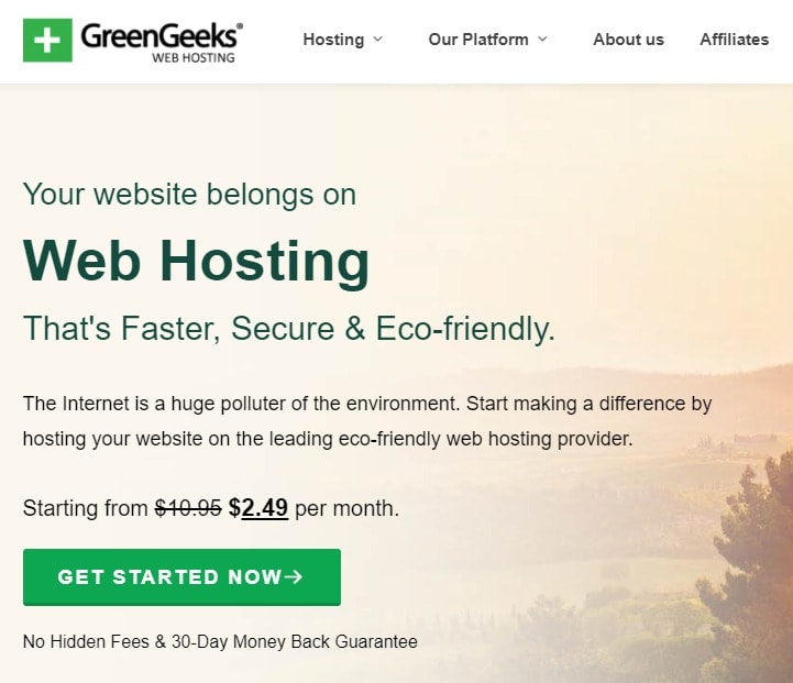 GreenGeeks Home